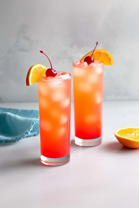 Sex on the beach cocktail