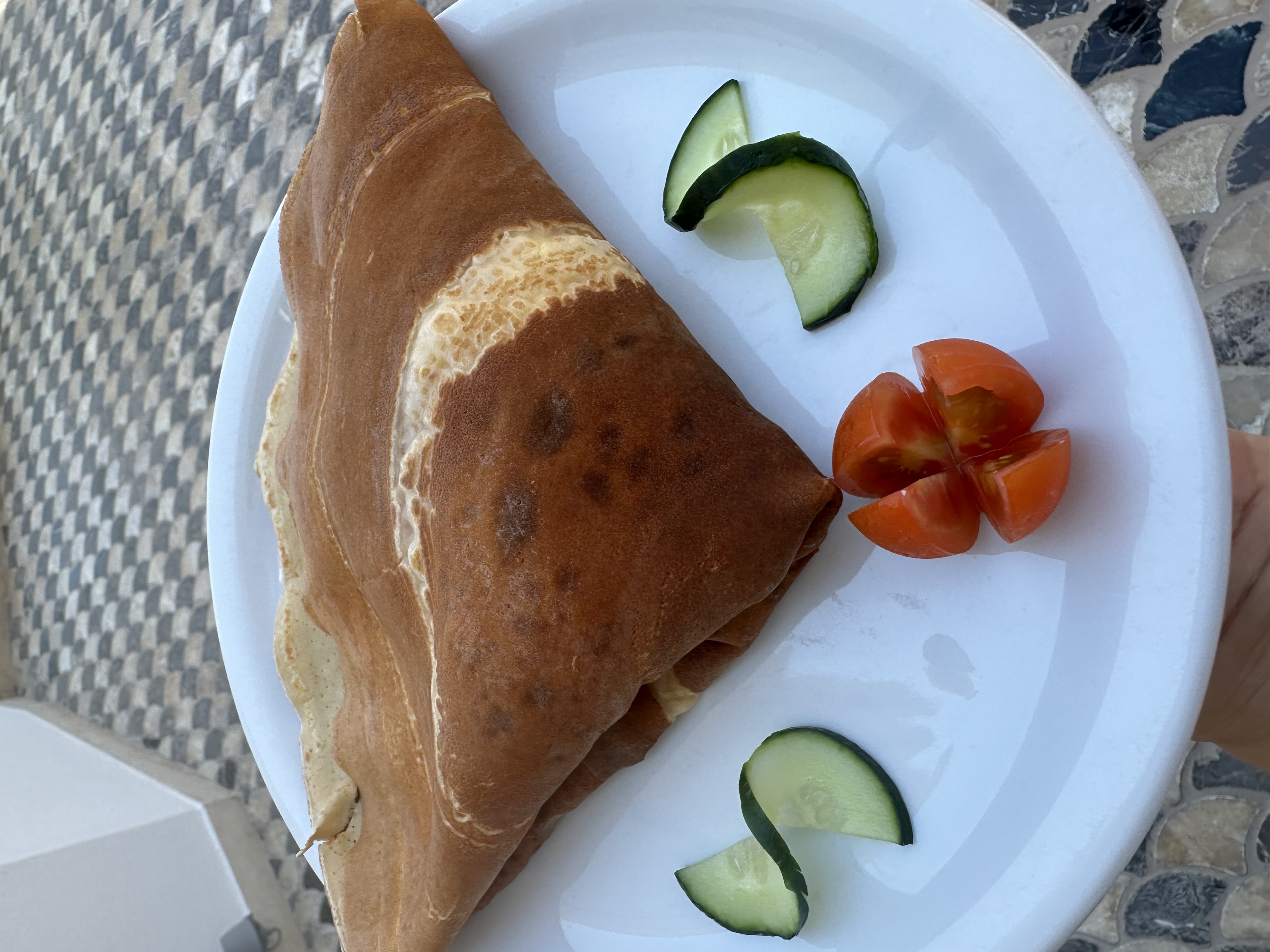 Salty crepe
