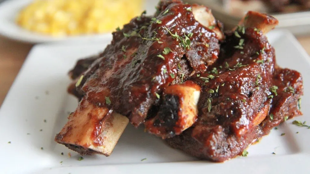Oven-baked beef chop