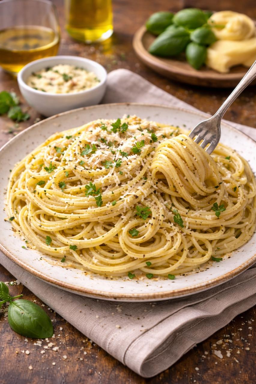Spaghetti me gjalp